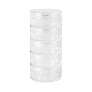 5 Layer Round Jewelry Box Transparent Stackable <b>With</b> <b>Lid</b> For Earrings Studs Necklaces Storage Organizer <b>Small</b> Size 875 <b>Boxes</b> - Product Image 5