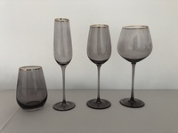 Creative Phnom Penh cristal sans plomb vin Champagne verres européen à talons hauts mariage gobelet avec jante en or