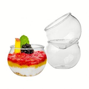 Vasos Desechables para Postres en Forma de Esfera de 75 ml, Vasos Pequeños de Plástico para Aperitivos, Helados, Gelatina, Pudín, Mousse - Product Image 4