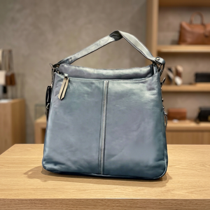 Bolsos de Mano Casuales de Cuero Genuino BS INTERNATIONAL para Mujer, con Cierre, Correa Extraíble, Personalizables, de Gran Capacidad - Product Image 1