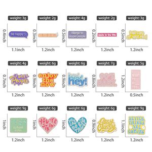 دبابيس معدنية مطلية مضحكة بتصميم عشرينيات التسعينات، شارات تحفيزية مخصصة للملابس، دبابيس قبعات مطلية بالمينا الناعمة بالجملة - Product Image 5