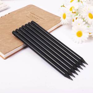 Crayons à dessin noirs en graphite 2B Hb en bois de qualité supérieure, personnalisables en gros, avec gomme, certifiés EN71 pour les enfants à l'école - Product Image 3