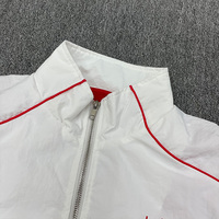 Veste à capuche personnalisée pour hommes, sweat-shirt à col montant pour l'hiver avec bandes réfléchissantes pour vêtements de sport en nylon