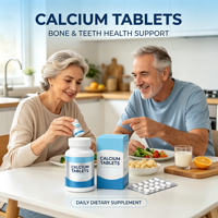 Comprimés de carbonate de calcium, source de calcium de qualité supérieure, complément alimentaire