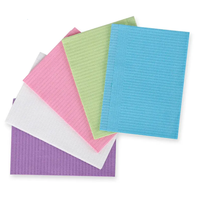 Bavoirs dentaires colorés SJ, écologiques, imperméables, absorbants, 3 plis, chirurgicaux, jetables, médicaux