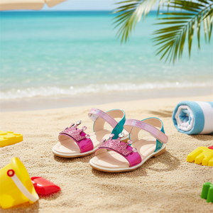 Sandalias Premium Coreanas OZKIZ F09 para Niñas, Diseño Transpirable con Punta Abierta, Patrón Sólido, Moda de Verano para 2-6 Años, Venta al Por Mayor - Product Image 3