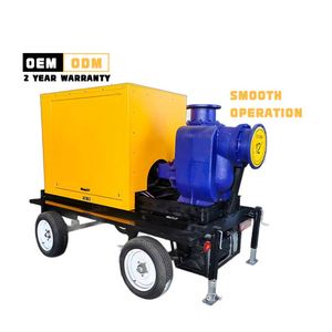 รถพ่วงปั๊มน้ำเสียเคลื่อนที่แบบดูดน้ำเองได้ ขนาด 6 นิ้ว 12 นิ้ว เครื่องยนต์ดีเซล สำหรับควบคุมน้ำท่วมและระบายน้ำในกรณีฉุกเฉิน - Product Image 3