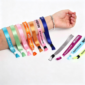 Pulsera de Tela Tejida Personalizada con Logotipo, Pulseras Personalizadas de Fábrica China, Pulsera de Tela Tejida para Festivales - Product Image 6