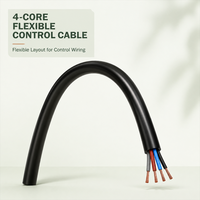 Câble flexible RVV 4 conducteurs 4 x 1,5 mm² H05VV-F en cuivre isolé et gainé PVC 300/500V pour câblage de machines