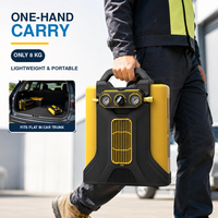 Compresseur d'air léger de 8 kg avec moteur BLDC sans balais et double alimentation pour une utilisation continue en intérieur ou sur le terrain