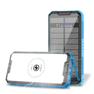 Batterie externe solaire sans fil 30000 mAh avec charge rapide PD et lampe de camping extérieure - Product Image 2