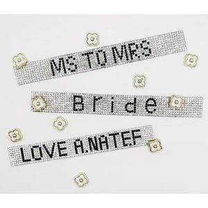 Stile personalizzabile caldo-vendita strass in maglia di gomma strisce intimo spalline accessori decorativi - Product Image 4