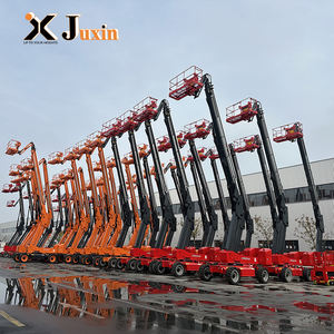 במת הרמה הידראולית חשמלית ניידת 28 מטר/450 ק\\\"ג, פלטפורמת עבודה אווירית, במת הרמה טלסקופית עם הנעה עצמית - Product Image 1