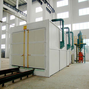 Máquina automática de chorro de arena para piezas de acero limpieza óxido quitar - Product Image 2