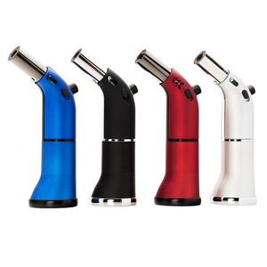 Briquet torche à flamme à jet unique avec logo personnalisé de haute qualité nouvelle tendance puissante pour la vente en gros emballé dans une boîte cadeau - Product Image 1