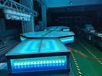 Scène de pole dance LED RGB sur mesure RIGEBA avec télécommande et contrôle DMX, plateforme de danse éclairée pour discothèque, DJ, événement, fête, spectacle
