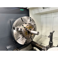 QK1332 Tour à fileter les tuyaux CNC intelligent et automatique, à banc horizontal, à double mandrin, pour le tournage de métaux, compatible Fanuc, à vendre