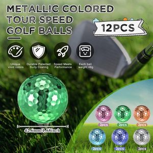 Balle de golf de pratique Surlyn en métal à grande vitesse 3 couches longue distance personnalisée pour <span class=keywords><strong>cours</strong></span> d'entraînement - Product Image 2