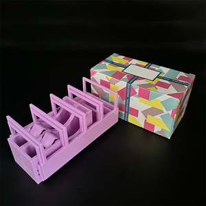 Multi Roll Tape Holder Plastic Multi Slot Organizer <b>Station</b> With Cutter For Packaging Wrapping Office OEM Factory Wholesale - Product Image 1