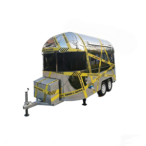 304 Stainless Steel Square Aluminum <b>Small</b> Food Trailer CE DOT Certified Snack & Ice Cream & Candy Cart for Fast Food USA Market - Product Image 3