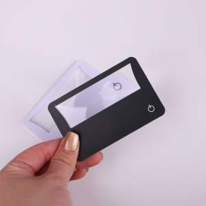 थोक डिजाइन अग्रणी चरम स्लाइड-आउट जेब मैग्निफायर प्लास्टिक 3x हल्का रंगीन मैग्निफायर कार्ड - Product Image 3