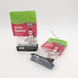 ที่กำหนดเอง500กรัม700กรัม1กิโลกรัมด้านล่างแบนพลาสติกยืนขึ้นกระเป๋าสำหรับข้าวแห้งถั่วผงน้ำตาลที่มีหน้าต่างซิปถุงบรรจุภัณฑ์ - Product Image 6