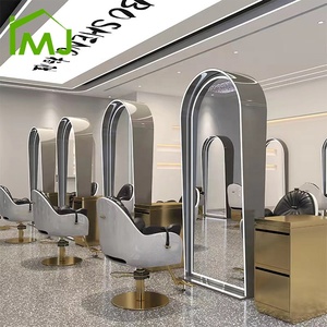 Salon de beauté Coiffeur Miroir LED sur pied Miroir mural double face pleine longueur - Product Image 1