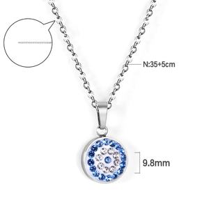 Collar de Acero Inoxidable Auténtico con Colgante de Diseño Moderno Chapado en Oro de 18K - Product Image 3