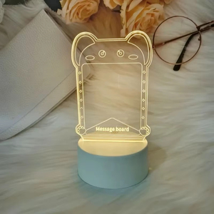 Tableau d'affichage LED effaçable en acrylique transparent pour bureau, mémo, menu de café, affichage de messages de vente au détail, vente en gros - Product Image 5