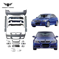 Body Kit Plastik PP Baru untuk BMW 3S E90 Upgrade ke Desain M Performance Bumper Mobil Side Skirt Grille Diffuser Belakang Bodykit
