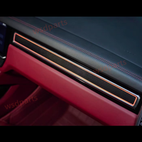 Luz ambiental LED para Porsche Cayenne 2018-2023, actualización de iluminación interior del coche, panel decorativo de fibra de carbono, lámpara de ambiente, nueva.