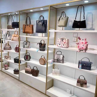 Présentoir Métallique pour Sacs à Main, Étagère de Magasin de Sacs, Support d'Exposition Commercial pour Décoration de Boutique