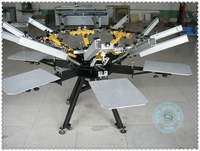 SPE-113T tres paletas color rápida de prendas de vestir de gran pantalla de seda impresora de plástico
