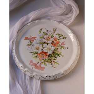 Modern Wave Design English Porcelain Bread <b>Plate</b> with Bouquet Snacks <b>Steak</b> Dinner Dishes for Hotels Ceramic <b>Plate</b> with Pattern - Product Image 5