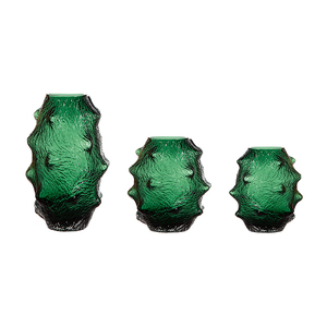 Vase à fleurs en verre de Murano hydroponique au design moderne en forme de concombre de mer, décorations pour la maison - Product Image 1