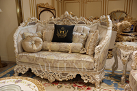 Canapé Sectionnel Luxe Moderne Ensemble De Haute Qualité Bois Sculpté Royal Modulable Personnalisable Usage Hôtelier Avec Rangement Intégré