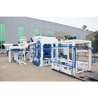 Machine automatique hydraulique de fabrication de blocs creux QT10-15, équipement de production de briques contrôlé par PLC pour usine de briques en ciment