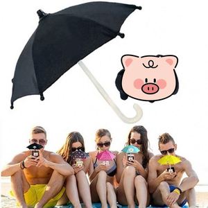 Parapluie droit manuel en métal personnalisable avec mini logo imprimé, idéal pour adultes, parfait pour le golf, les cadeaux promotionnels et comme accessoire décoratif. - Product Image 3