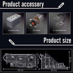 Mould <span class=keywords><strong>King</strong></span> 11014 Mould <span class=keywords><strong>King</strong></span> <span class=keywords><strong>Land</strong></span> Roller Coaster MOC, Bloques de Construcción de Ladrillos, Modelo de Competición Dinámica - Product Image 3