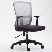 Silla de Oficina Ejecutiva Giratoria Ajustable en Altura con Base de Acero Inoxidable Resistente y Malla Transpirable