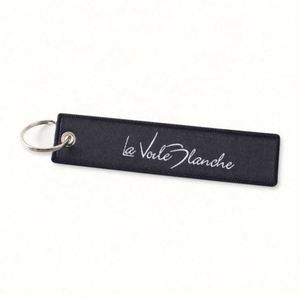 Wholesale Custom Fabric Embroidery Patch Key Ring Tag Stylish Embroidered Keychain for Carabiner & Promotional Items - Product Image 5
