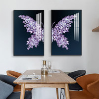 Tableau mural papillon moderne minimaliste de luxe léger, décoration murale pour salon, fond de canapé, chambre à coucher, salle à manger