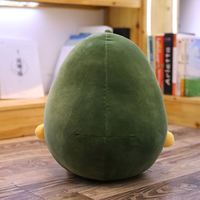 20Cm Zacht Kawaii Fruit Avocado Kussen Pluche Speelgoed Custom Logo Gedrukt Gevuld Met Pp Katoen