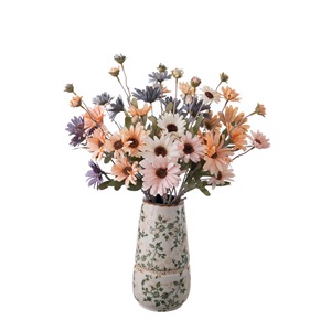 Fleur artificielle CallaFloral, marguerite à branche unique, blanche, rose, bleue, violette, décoration intérieure, bouquet artisanal - Product Image 5