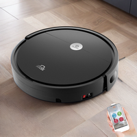 Robot aspirateur intelligent 3-en-1 avec fonction serpillière, filtre HEPA, fonctions humide et sec, alimenté par batterie, navigation gyroscopique pour hôtels