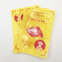 Sachets plats en aluminium imprimés sur mesure pour l'emballage alimentaire de café et de thé, scellés sur trois côtés, vente en gros