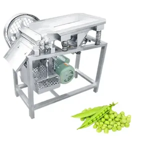 Soybean Pea Broad Bean Sheller Dehulling Peeling Threshing Machine Best Selling Green Motor Provided 220v Automatic 2 % 50 Kg/h