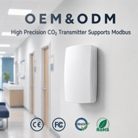 Sensor NDIR Sueco Senseair S12, Transmisor de CO2 para Edificios Comerciales, Control HVAC, Modbus RS485, IP30, Montaje en Pared, Monitoreo de IAQ
