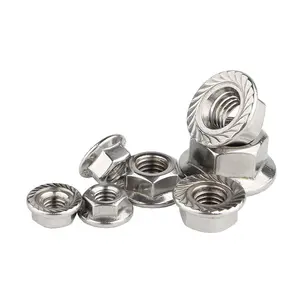 China Manufacturer Low Price Fastener Wholesale Hexagon Flange Nut Galvanized DIN 6923 Galvanized Nuts Nuts And Bolts