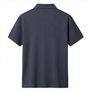 Custom Printed Dark Gray Unisex Cotton Polo Shirt Breathable Work Fashion Uniform Silk Screen Printing Oem Service Bangladesh - Product Image 3